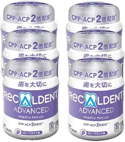 Amazon.co.jp: 歯科医院専用 リカルデントガム グレープミント味 140g